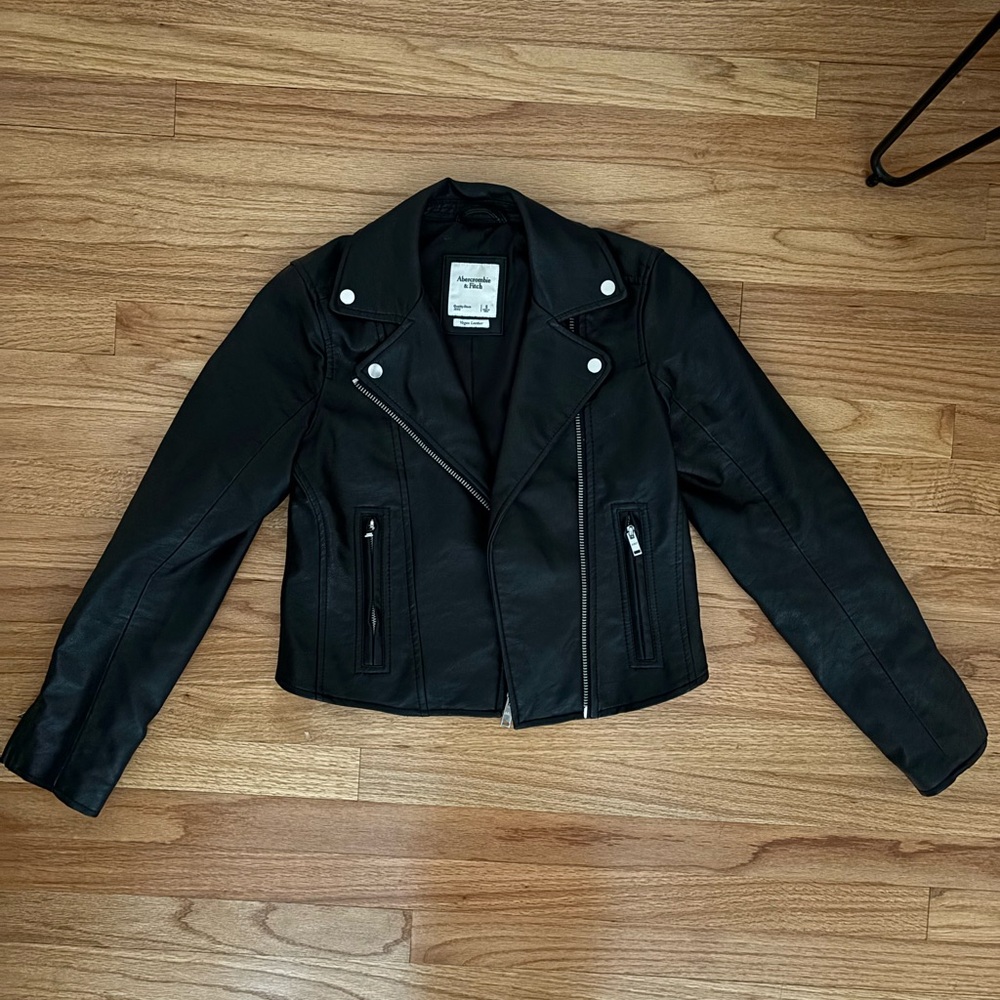 Abercrombie & Fitch Black Leather Jacket